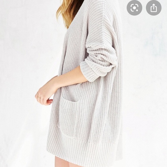 Urban Outfitters Sweaters - Urban Outfitters BDG light gray knit cardigan